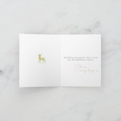 Carte Moderne minimaliste Reindeer Entreprise Noël (Intérieur)