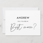 Carte moderne minimaliste « Veux‑tu (Devant)