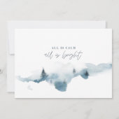 Carte Moderne minimum tout est calme Noël vacances photo (Dos)