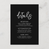 Carte moderne moderne moderne d'informations des i (Devant)