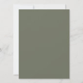 Carte moderne Moss Green Split Flat - Personnalisa (Dos)