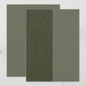 Carte moderne Moss Green Split Flat - Personnalisa (Devant / Derrière)