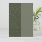 Carte moderne Moss Green Split Flat - Personnalisa (Debout devant)