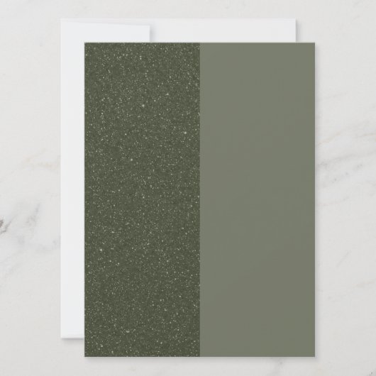 Carte moderne Moss Green Split Flat - Personnalisa (Devant)