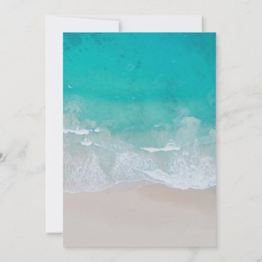 Carte Moderne multi photo graduation océan plage moderne (Dos)