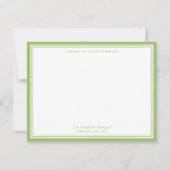 Carte moderne Olive Green Nom et adresse (Devant)