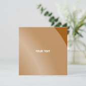 Carte Moderne Orange Monochrome Moderne Ombré Qr Code (Debout devant)