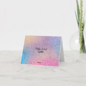 Carte Moderne Photo-Texte Colorés Ajouter | Joyeux Anniv (Dos)