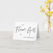 Carte Moderne Pour Ma Fille Fleuriste Le Jour De Mon Mar (Fleur jaune)