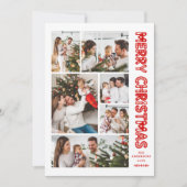 Carte moderne Retro Joyeux Noël (Devant)