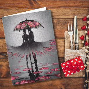 Carte moderne romantique et mignonne pour l'annive