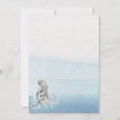 Carte moderne Rustic Ocean Word Bébé (Dos)