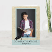 Carte Moderne Rustique Félicitations Graduation Photo (Devant)
