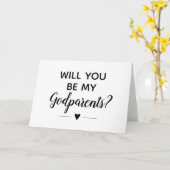 Carte Moderne Serez-Vous Mes Parents Proposition (Fleur jaune)