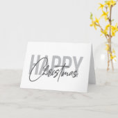 Carte Moderne, simple, conception urbaine Joyeux Noël (Fleur jaune)