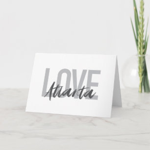 Carte Moderne, simple, cool, design urbain Love Atlanta