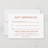 Carte Moderne, simple, professionnel, salon, vert clair (Dos)