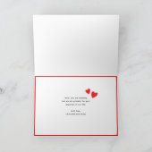 Carte Moderne Simple Red Hearts Fête des mères Photo per (Intérieur)