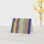 Carte moderne Squiggles 3 Blank Note Card (Fleur jaune)