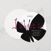 Carte moderne Sweet 16 Birthday Card (Devant / Derrière)