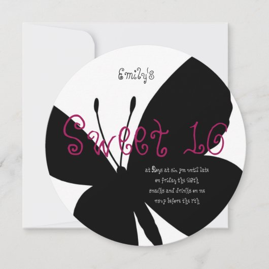 Carte moderne Sweet 16 Birthday Card (Devant)