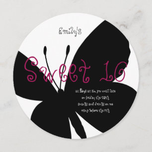 Carte moderne Sweet 16 Birthday Card