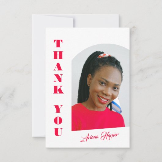 Carte Moderne tendance Chic Pink Script Graduation (Devant)