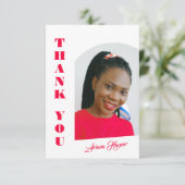 Carte Moderne tendance Chic Pink Script Graduation (Debout devant)