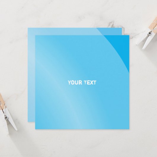 Carte Moderne Tourquise Ombragé Qr Code (Devant/Arrière en situation)