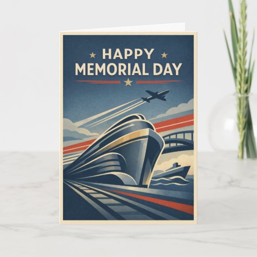 Carte Moderne Transportation Tribute Memorial Day  (Devant)