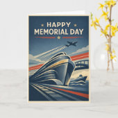 Carte Moderne Transportation Tribute Memorial Day  (Fleur jaune)