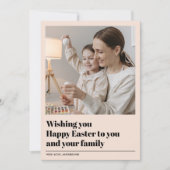 Carte Moderne Vous Souhaitant Joyeux Pâques | Cadeau pho (Devant)