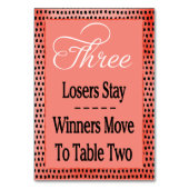 Carte moderne Watercolor Cherry Red Bunco Table Ca (Dos)