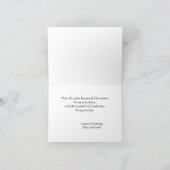 Carte moderne Whimsical Winter Deer Family Holiday (Intérieur)