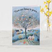 Carte Modifiable De Notre Maison à la Vôtre Saint-Valent (Fleur jaune)