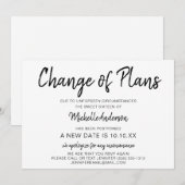 Carte Modification du Sweet sixteen des plans avec RSVP (Devant / Derrière)