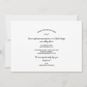Carte Modifier la date reportée Collage photo Mariage (Dos)
