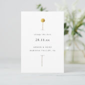 Carte Modifier la date Simple Minimal Aquarelle Floral (Debout devant)