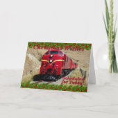 Carte Modifier le texte Ajouter des noms Train à vapeur (Devant)