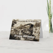 Carte Modifier le texte Ajouter le nom Train à vapeur Jo (Devant)