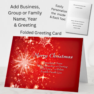 Carte Modifier tout le texte Organisation Noël