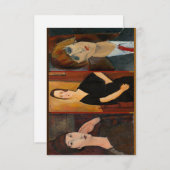 Carte Modigliani Portraits (Devant / Derrière)
