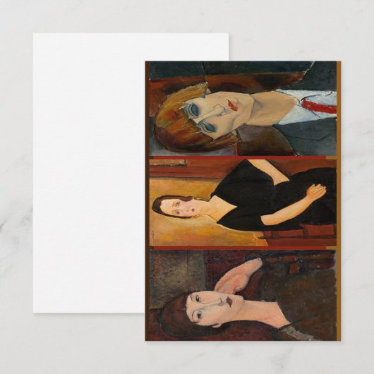 Carte Modigliani Portraits (Devant / Derrière)