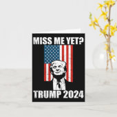 Carte Moi encore drôle Trump 2024 (Fleur jaune)