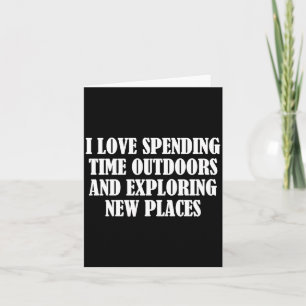 Carte Moi et le temps passé à l'extérieur à explorer Pl