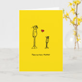 Carte Moi et ma maman (Fleur jaune)