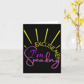 Carte Moi Je parle amusant Kamala Harris 2 (Fleur jaune)