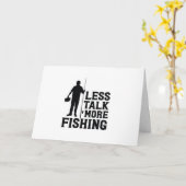 CARTE "MOINS DE PARLER DE PÊCHE" POUR VOTRE ANNIVERSAIRE (Fleur jaune)