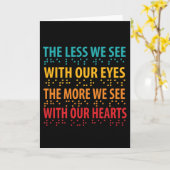 Carte Moins On Voit Avec Nos Yeux - Éclaircissement Brai (Fleur jaune)