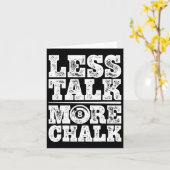 Carte Moins Parler Plus Chalk Funky Pool Billard Joueur (Fleur jaune)